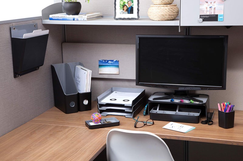 Advantus Fusion Magazine File, Black/Gray - Image 2